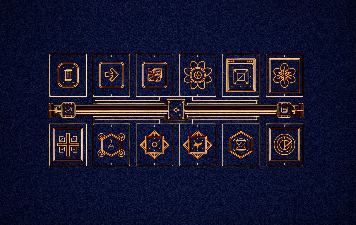 Technical iconography grid